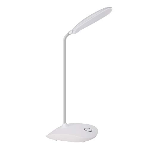 Preisvergleich Produktbild DEEPLITE LED Schreibtischlampe mit flexiblem Schwanenhals 3 Helligkeitsstufen, batteriebetriebene Tischlampe, 5 W, Touch-Steuerung, kompakte, tragbare Lampe für Wohnheim, Büro, Schlafzimmer