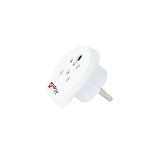 SKROSS Country Adapter India-Israel-Denmark to Europe: Reiseadapter für Reisen in Länder, die den Schuko-Standard verwenden - 3