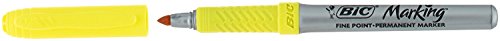 BIC Marking Color Permanent Marker / wasserfester Marker mit Rundspitze für viele Oberflächen / 10 bunte Stifte im Köcher / Strichstärke 1,1 mm - 6