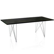 Preisvergleich Produktbild Magis Tavolo XZ3, rechteckig, schwarz / verchromt