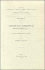 Martyrius Sahdona. Oeuvres Spirituelles, I. Livre De La Perfection, 1e Partie. Syr. 86. en ligne