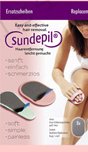 Sundepil Set, Sundepil + 12 Ersatzscheiben, Enthaarungspads, Haarentfernungpads - 2