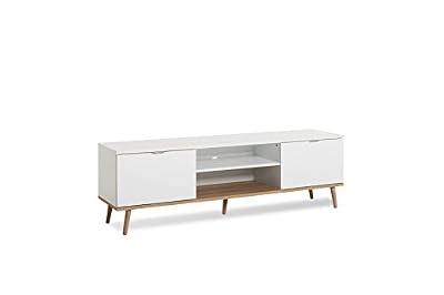 Göteborg GÖTEBORG Meuble TV scandinave blanc - L 160 cm
