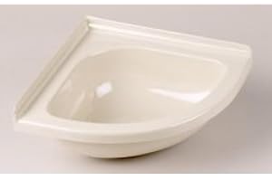 CARAVAN STUFF 4 U Mini Corner Basin Sink For Caravan Or Camper Van - Ivory