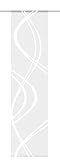 Home fashion 87461 – 710 wollweiß H: 245 x B: 60 cm Scherli – Panel japonés Voile