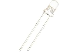 Chanzon 100 piezas luces de diodo LED emisor de rayos infrarrojos IR 850nm de 3mm (lente redonda transparente transparente DC 1.4V-1.6V 20mA) Componentes electrónicos diodos emisores de luz indicadora