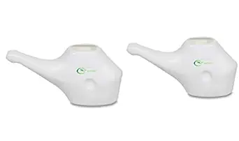 RCSP jala neti pot flate Milky white pack of 2 for sinus yoga neti 200 ML