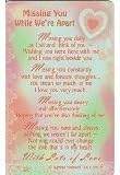 Xpress Yourself One I Love Keepsake Card 3.25" x 2" - Missing You While We're Apart XY25019