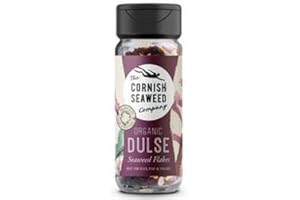 100% Organic Dulse Seaweed Flakes by The Cornish Seaweed Company | 20g Shaker | hand harvested | 100% Organic Cornish Seaweed