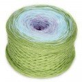 Rellana Regenbogen, Bobbel, Farbe 31 sorbet, 4-fach gefachtes Garn zum Häkeln und Stricken, 200 Gramm Knäuel ca. 800 M LL, toller Farbverlauf