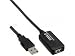 Produktbild MicroConnect 10 m, USB2.0 – USB2.0 – USB Kabel (USB2.0 USB2.0, USB A, USB A, männlich/weiblich, Schwarz)