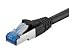Produktbild MicroConnect 1 m Cat6 a S/FTP 1 m Cat6 a S/FTP (STP) schwarz Netzwerk-Kabel – Netzwerk-Kabel (1 m, CAT6 A, S/FTP (STP), RJ-45, RJ-45, schwarz)