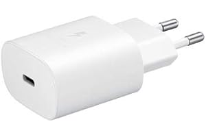 Samsung Original 25W Single Port, Type-C Fast Charger, (Cable not Included), White