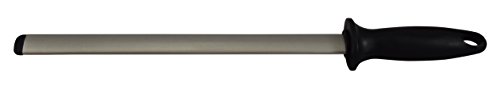 DinoK – Diamant 26cm Wetzstahl Oval – Professionelle Messerschärfer, Köche, die beste Wahl für die Küche und Honen Fleischermesser - 5
