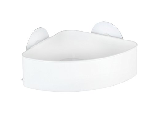 Wenko 21825100 Static-Loc Eckablage Osimo – Befestigen ohne bohren, Kunststoff – Polypropylen, 24 x 9,5 x 17,5 cm, weiß - 3