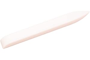 Craftelier - Plegadera de Teflón XL para Papel y Cartón | Ideal para Scrapbooking y Manualidades como Cartonaje, Origami, Encuadernación y Papiroflexia | Tamaño 15,8 x 1,8 x 0,8 cm - Color Blanco