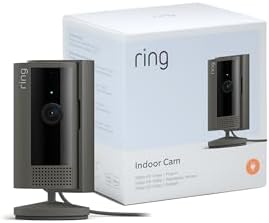 Ring videocamera interna (Indoor Camera 2ª gen.) | Telecamera di sorveglianza per animali domestici | Audio bidirezionale, copertura per la privacy, fai-da-te | Ring Home: 30 gg. prova gratuita