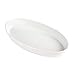 Produktbild Weißes Keramik oval Sohle, 33 cm x 19 cm, uni Ofen Servieren Geschirr 1 Dish weiß
