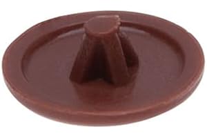 KEPLE Tappi di Plastica Colore di Legno Rosso Naturale per Viti con Testa Phillips, Pozidriv, Square-X Head Copriviti in Plastica per Viti Per Legno (Confezione da 100 pezzi) Taglia - 12mm