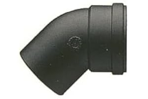 NOVA ITALF Curva gomito a 45° Fumisteria in Acciaio al Carbonio Smaltato Nero per Stufe a Pellet e Legna sp 2mm (D 80 mm RAGGIO STRETTO)