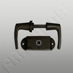 Preisvergleich Produktbild Brunner Häfele Toilettenschloss ohne Stange mit Griff braun lose