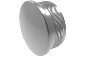 Sellon24 - Tapones de acero inoxidable V2A (42,4 x 2,0 mm, 42,4 x 2,0 mm, cierre de tubo redondo)