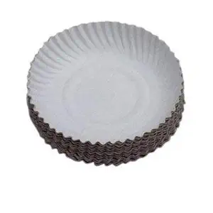 Dawat Disposable Paper Plates (7-Inch) for Party, Birthday, Wedding & Many Occasions, Eco Friendly (Pack of 100)-DawatPlate07Butter