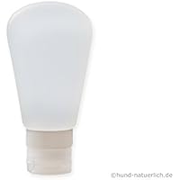 Futtertube für Hunde aus Silikon flach, wiederbefüllbar Hundebelohnung (transparent)