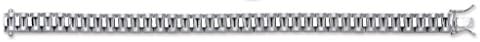 Genuine Sterling Silver Rolex-Style Link Ladies Bracelet 7" Brand New