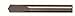 Produktbild Bassett DS Series Solid Carbide Spade Stub Length Drill Bit, Uncoated (Bright) Finish, Round Shank, Spiral Flute, 118 Degrees Point, 1/8" Size (Pack of 1) by Bassett