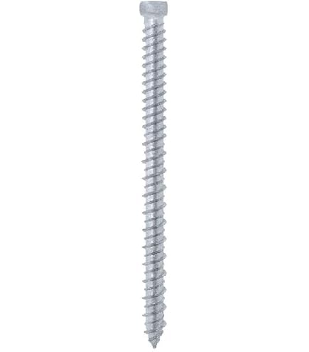 Turbo Viti Marcopol Confezione Da 50 Pezzi In Acciaio Zincato 7,5 X 182 Mm Viti Per Telaio In Calcestruzzo, Viti Per Legno, Testa Torx, Vite Per Muratura, Testa Piatta (50, 7,5 X