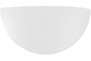 Latiendadeelectricidad Cristal de media luna curvado mate 25cm