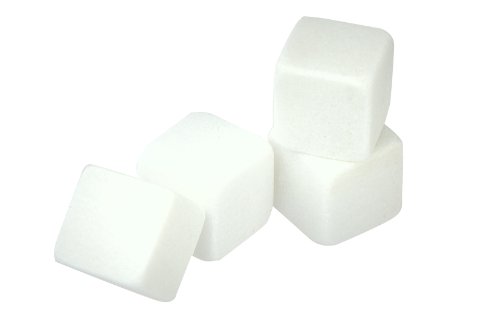 12 Whisky Steine (weiß & eckig) aus natürlichem Speckstein um Ihre Getränke „on the rocks“ zu genießen. Diese Whiskysteine sind der perfekte Eiswürfel und Kühlstein mit Stoffbeutel von Kobert-Goods - 3