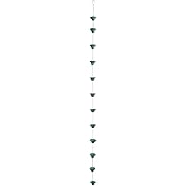 Chaîne D'Eau De Pluie En Fer Vert Esschert Design - 254 Cm - 12 Seaux - Décorative Et Pratique