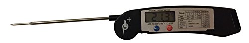 Thermaspike Lebensmittel- und Fleisch-Thermometer/ Temperatur-Meßgerät, inklusive Batterie, besonders schnelle Messungen Black with Magnet - 3