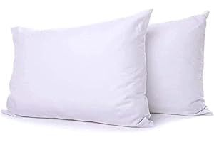 Oliver Bedding Soft Poly Cotton Hotel Pillows 2 Pack, Designed For Ultimate Luxury Sleep Experience, Breathable Premium Quality Hotel Pillow (2)