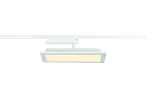 SLV luminaria para sistema monofásico PANEL TRACK/proyector, foco led, proyector de techo, luminaria de techo, sistema de carril, iluminación de interior / 3000 K 18 W 1800 lm blanco