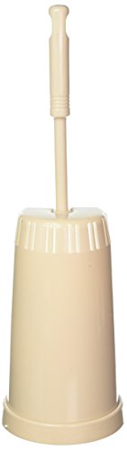 WENKO 19780100 WC-Garnitur Standard Beige – mit Randreiniger, Kunststoff, 12 x 39 x 12 cm, Beige - 2
