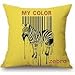 Produktbild Uloveme The Zebra Pillowcase Of ,20 X 20 Inches / 50 By 50 Cm Decoration,gift For Bedroom,deck Chair,monther,her,couples,office (each Side)