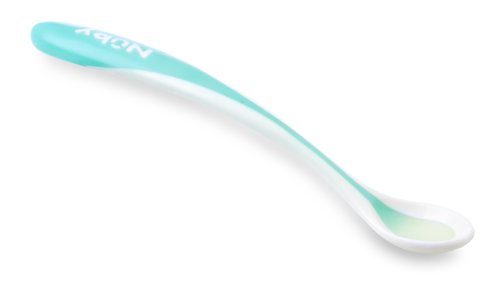 Nûby ID5278 Löffel mit weichem Rand aus TPE (wärmeempfindlich, +4 Monate), Farbe zufällig, 4 Stück - 4