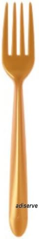 Starck 50 Disposable Plastic Forks Gold