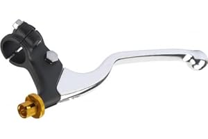 ASSA MOTORCYCLE ACCESSORIES ASSA - Kit Levier Embrayage Et Cocotte Universel Moto Quad Pit Bike - Argent, Noir & Doré