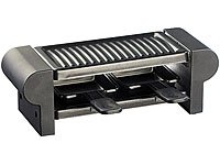 Rosenstein & Söhne Raclette für 2 mit Grillaufsatz & heißem Stein, 350 Watt - 8