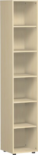 Gera Mbel S-346001-AH Regal Mailand 6 OH mit Standfen, 40 x 40 x 216 cm, ahorn Gera Mbel S-346001-AH Regal Mailand 6 OH mit Standfen, 40 x 40 x 216 cm, ahorn