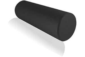CALMA DRAGON Calm Dragon Foam Roller - Rullo Pilates Lunghezza 45 cm, diametro 15 cm, materiale ad alta densità e peso ridotto. Miglior rullo di schiuma per lo yoga, il fitness e il mal di schiena.… (nero)