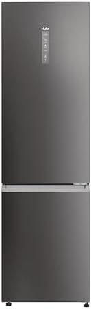 Haier 2D 60 Serie 3 PRO Frigorifero Combinato 406L (289L Frigo + 117L Freezer), Total No Frost, Wi-Fi hOn App, Air Surround, My Zone Pro, Classe D, Dark Inox, 205x59,5x66,7 cm (AxLxP), HDPW3620DNPD