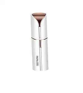 Painless Facial Hair Remover Tool for upper Lower lips Chin Face Eyebrows Nose cheeks shaver Razor or Pen Trimmer for women girls bride (SMALL), white