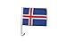 Produktbild Flaggenfritze Autofahne Autoflagge Island - 30 x 40 cm
