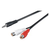 Preisvergleich Produktbild Mcab 3.5MM 2X RCA ADAP 1.5M BK
