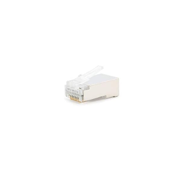 NanoCable 10.21.0103 - Conector para cable de red Ethernet RJ45, 8 hilos Cat.5e FTP, bolsa de 10 unidades